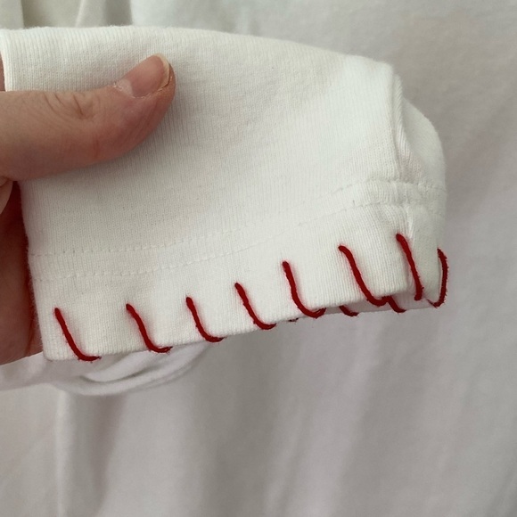 Christopher & Banks Women’s White, Red, Brown Bird 3/4 Sleeve Top Size M - Picture 5 of 11